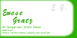 emese gratz business card